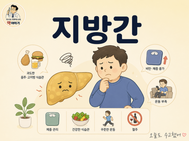 지방간, "술 안 마시는데 왜?" — 약사가 풀어쓰는 지방간 A부터 Z까지