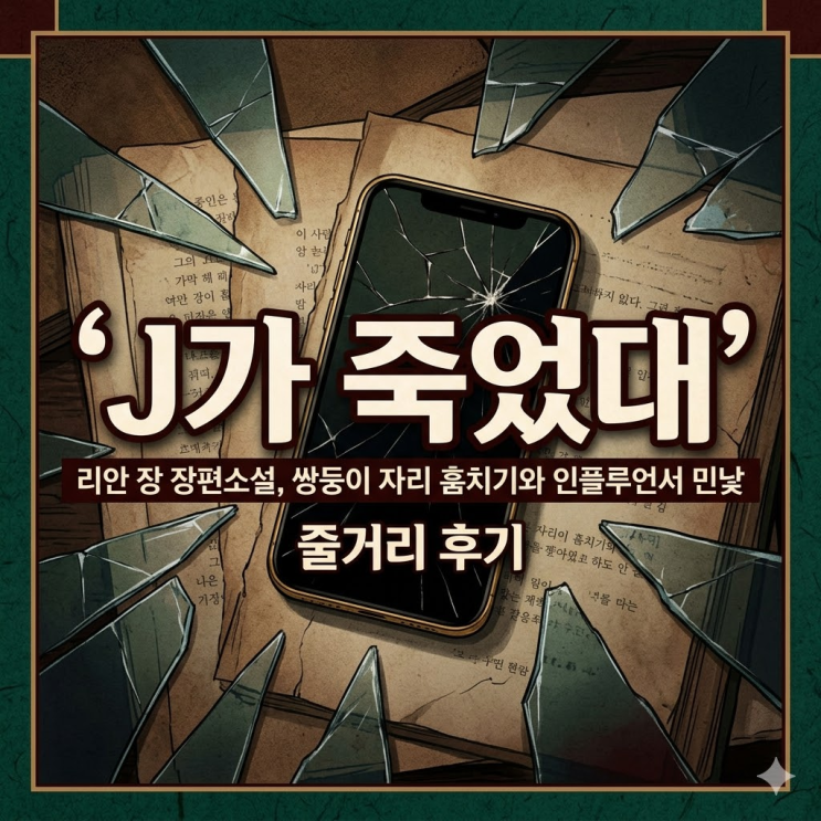  J가 죽었대 줄거리 후기, 리안 장이 2025년에 발표한 장편소설 왜 아직도 인기일까
