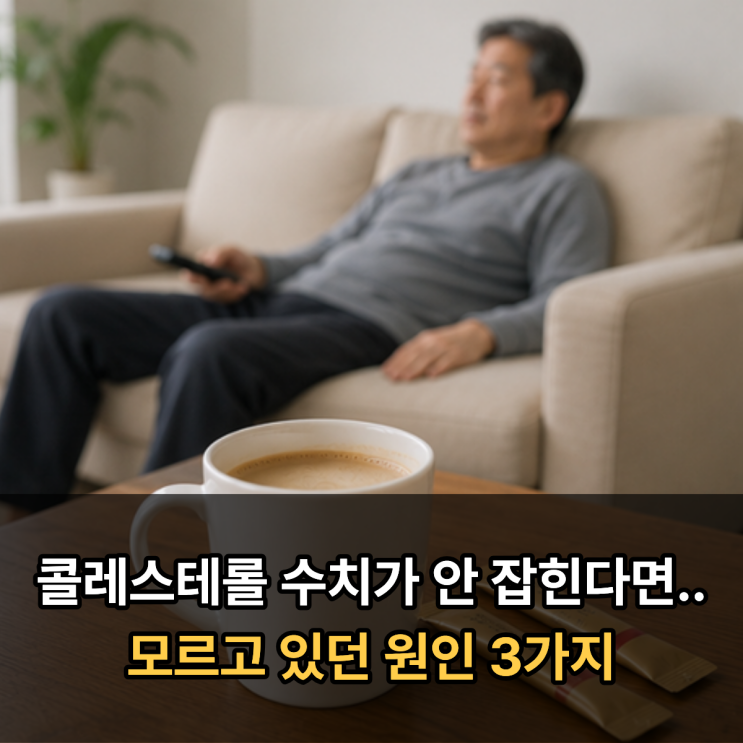  콜레스테롤 약 먹는데 수치가 안 잡힌다면.. 모르고 있던 원인 3가지