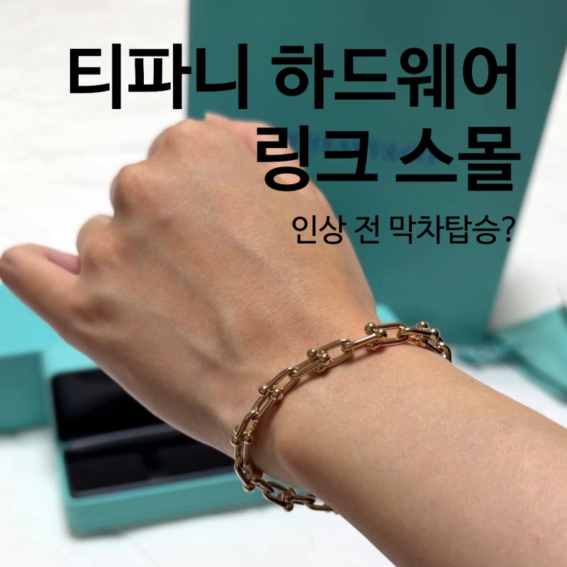 티파니 가격인상 전 막차 탑승! 하드웨어 링크 스몰 팔찌 구매 후기 (+6/3 인상)