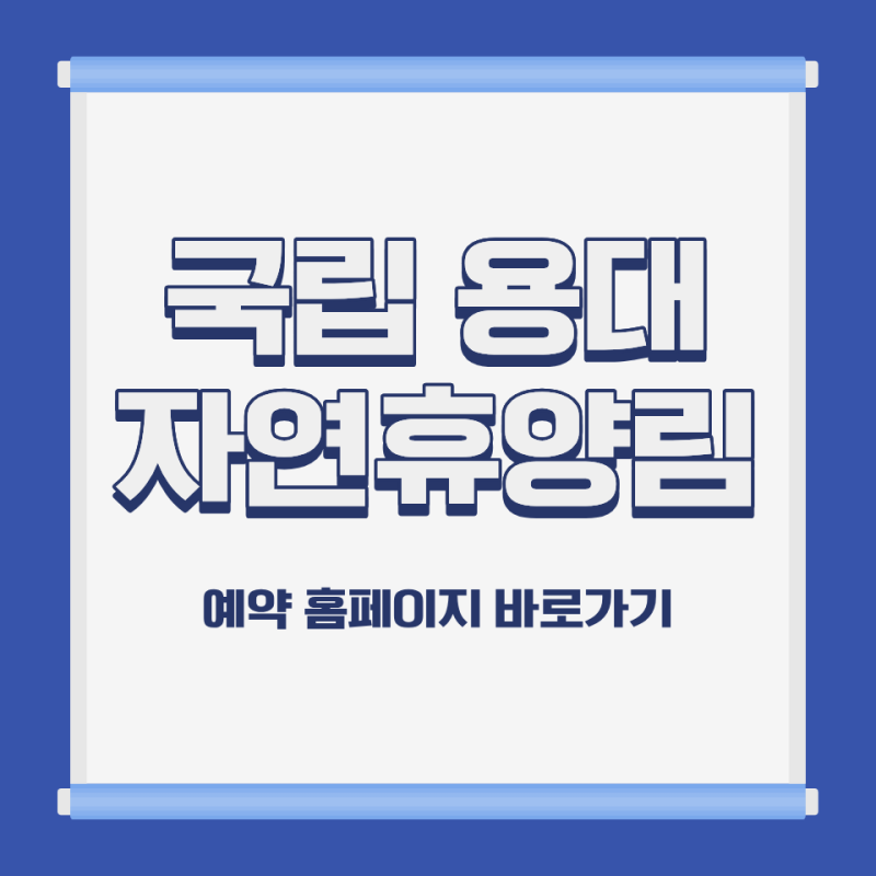 국립 용대 자연휴양림 숙소 예약 및 이용 요금 근처 가볼만한 곳 완벽 정리