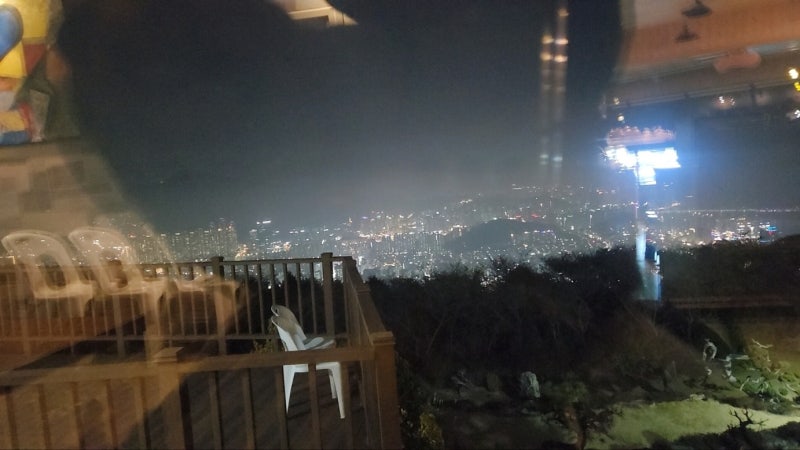 부산 남구 대연동 황령산 야경 보기 좋은 구름고개카페