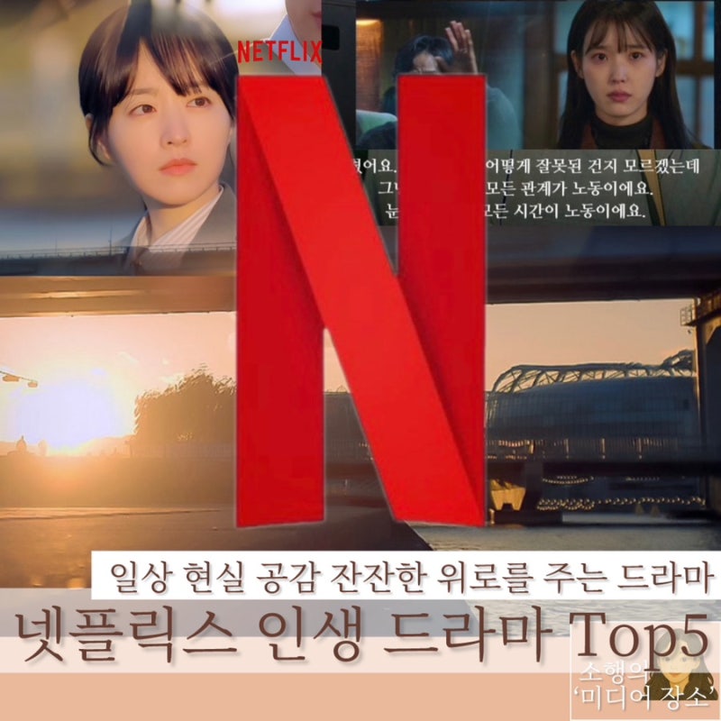 넷플릭스 인생 한국 드라마 Top5 | 일상 현실 공감 잔잔한 위로를 주는 드라마