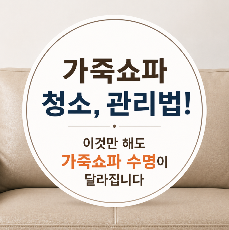 가죽쇼파 청소, 관리법! 이것만 해도 가죽쇼파 수명이 달라집니다.