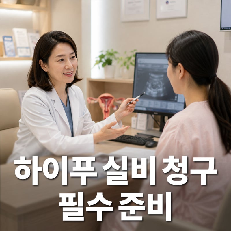 자궁근종 하이푸 시술, 천만 원 실비 거절 피하는 진료실 필수 확인 서류