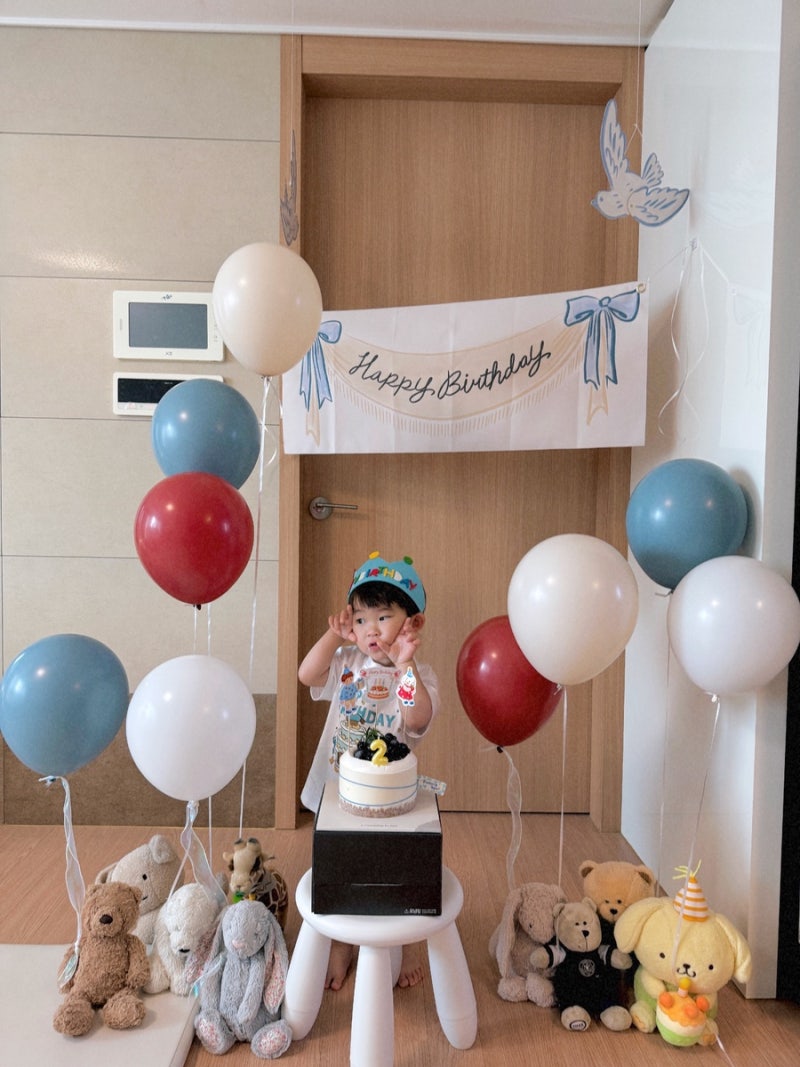 두돌아기 생일파티