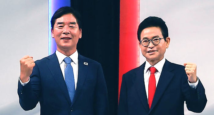 경북도지사 토론회 더불어민주당 오중기 vs 국민의힘 이철우 맞대결