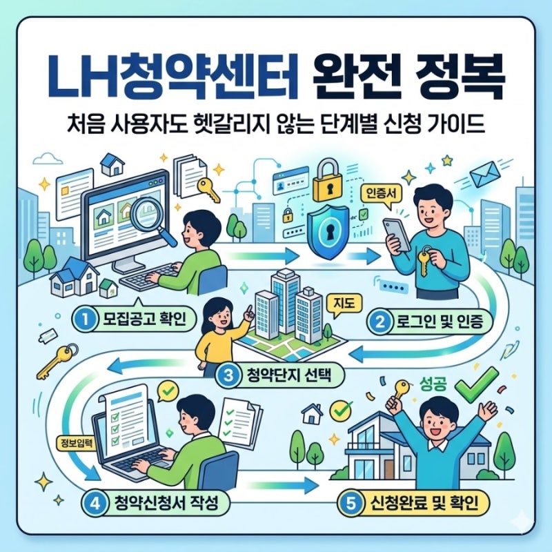 LH청약센터 완전 정복 — 처음 사용자도 헷갈리지 않는 단계별 신청 가이드