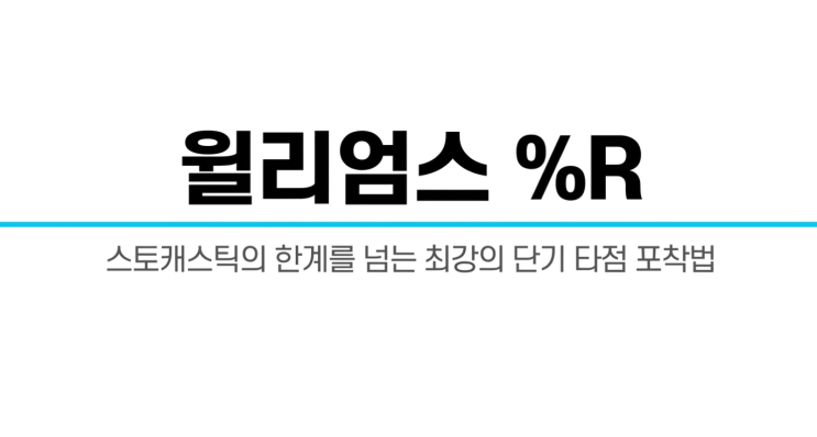  윌리엄스 %R 지표 완벽 분석: 스토캐스틱 단점 보완하는 최강의 단기 타점 포착법