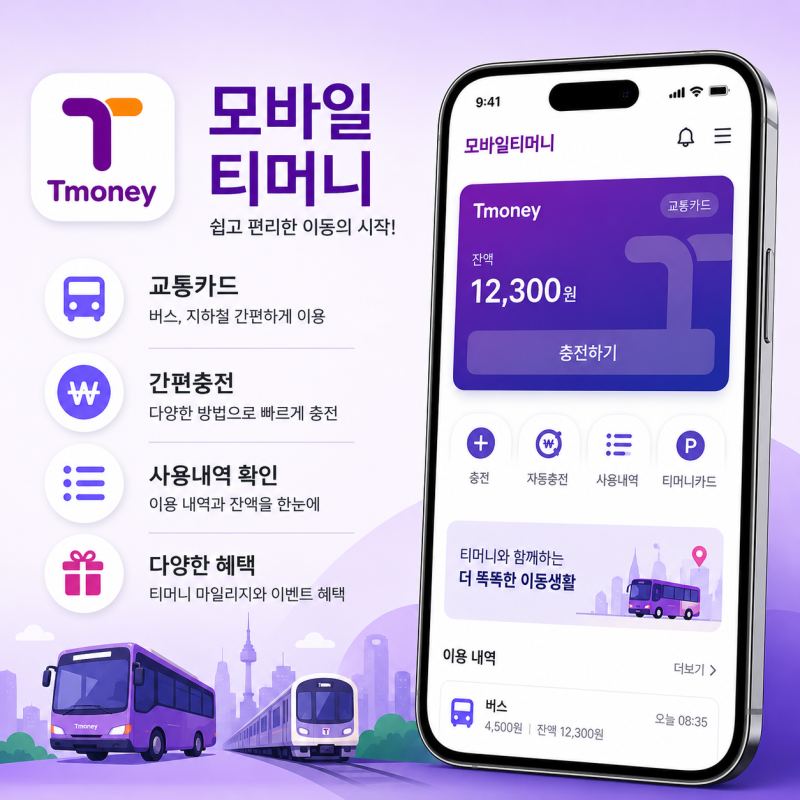 아이폰 티머니 사용법, 실물카드 없이 애플페이처럼 태그하기