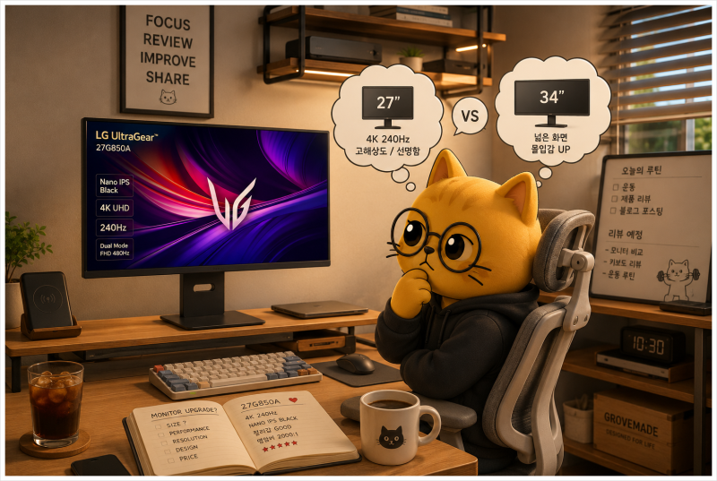 (정보) LG 27G850A 타임딜,…이만한 IPS 모니터 또 나올까