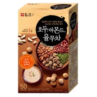  담터 호두 아몬드 율무차 50개입 - 고소한 견과류의 풍미 가득