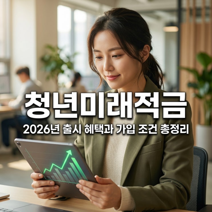  청년미래적금 2026년 출시 혜택과 가입 조건 상세 안내