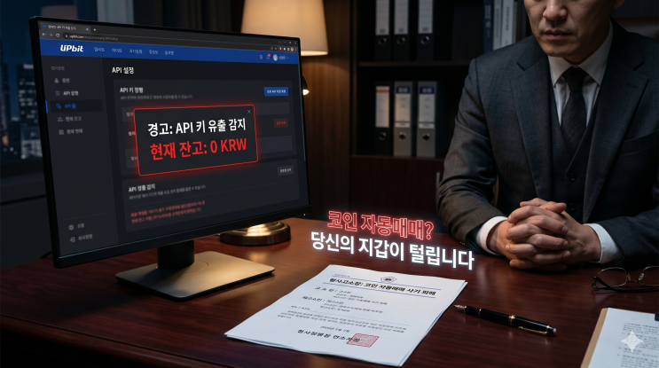  업비트 API 연동 코인 자동매매 프로그램 사기? 잡코인 털림 고소법