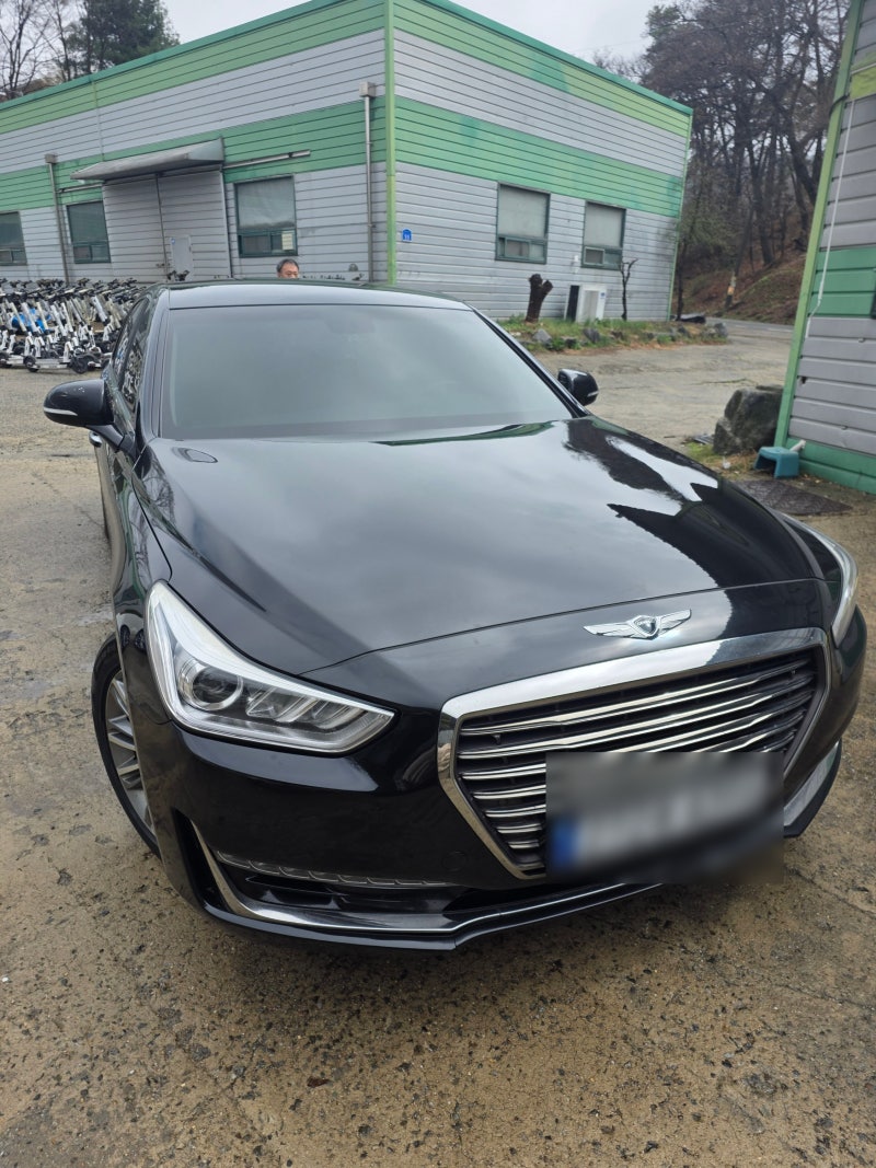 천안 사이드미러 수리 제네시스 eq900 파손 수리