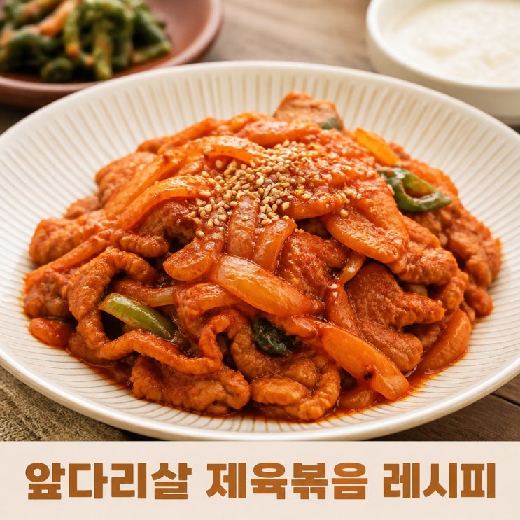  앞다리살 제육볶음 레시피 양념 황금레시피