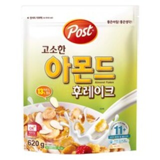  포스트 고소한 아몬드 후레이크 시리얼 620g - 바삭함과 고소함의 조화