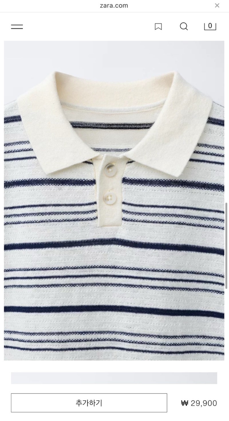ZARA 자라 키즈 린넨 코튼 스트라이프 폴로셔츠 / 자라 플루이드 데님 버뮤다 팬츠 코디 후기