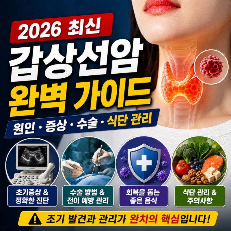 갑상선암 초기증상 원인 수술 후 전이 예방 좋은 음식 총정리
