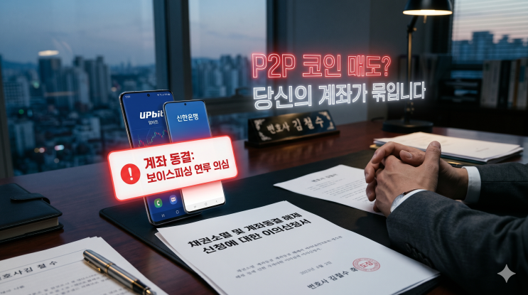  업비트 보이스피싱 계좌 동결? P2P 코인 거래 3자 사기 이의신청 해제법