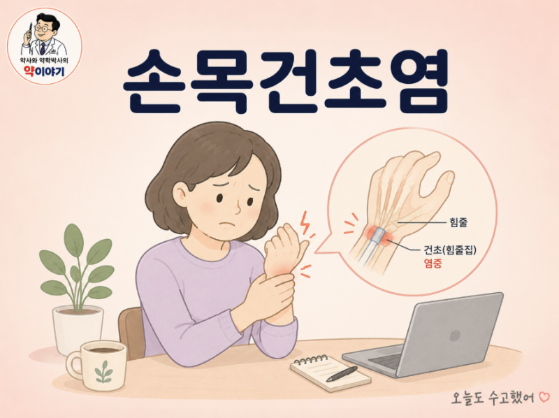 손목건초염, "엄지 쪽이 시큰거리는 그 통증" — 약사가 풀어쓰는 드퀘르벵 건초염 A부터 Z까....