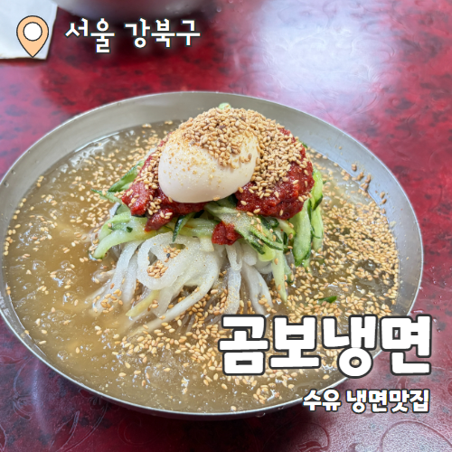  곰보냉면 : 수유 우이시장 나혼자산다 런닝맨 노포냉면 맛집 내돈내산 추천 후기