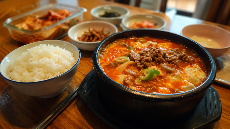차돌 순두부찌개 레시피 칼칼하게 끓이는법 차돌박이 기름 먼저 내야 식당맛 나는 이유
