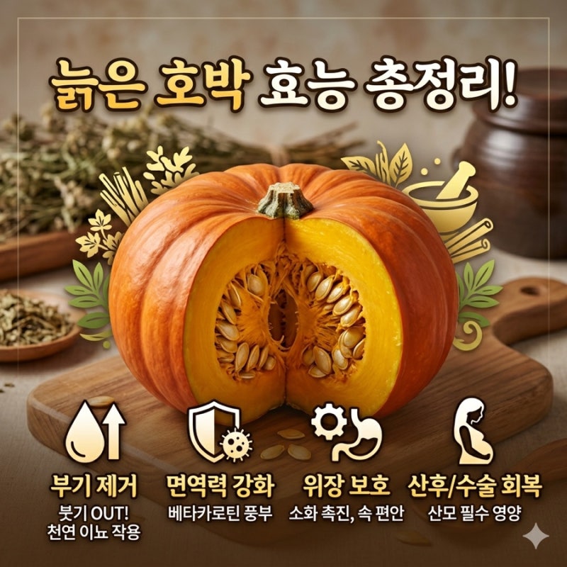 늙은 호박 효능 3가지와 부작용! 출산·수술 후 호박즙 복용 시 꼭 알아야 할 주의사항
