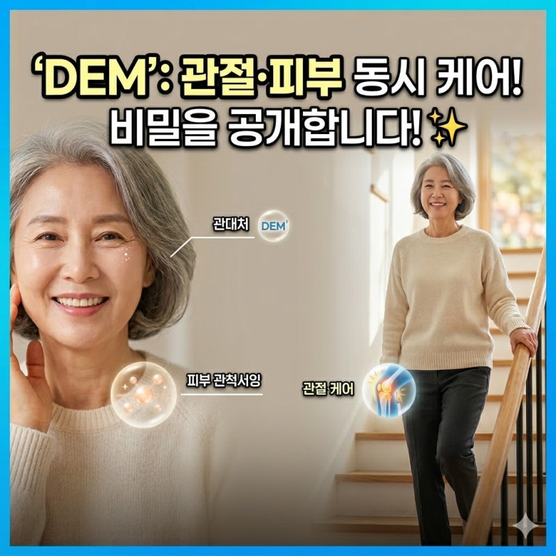 무릎 관절엔 DEM 효능 3가지 부작용, 콘드로이친 난각막 차이점