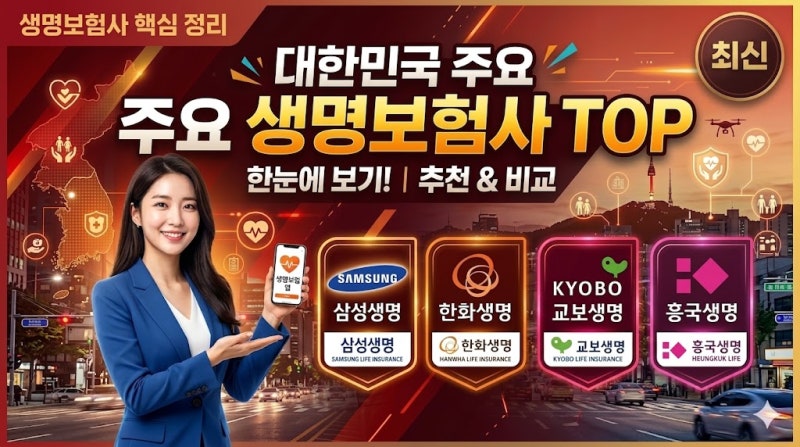 국내 생명보험사 완전 비교 (2026년 최신)｜보험사 선택 기준 총정리