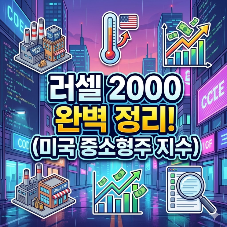  러셀2000 뜻 진짜 모르고 미국주식 한다고요? 답답해서 정리해드림