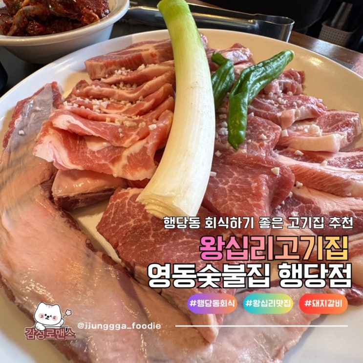  행당동 회식 하기 좋은 왕십리 고기집 영동숯불집 행당점