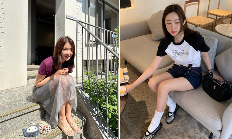 요즘 핫한 메쉬 플랫, 차정원은 알라이아 121만원 이시영은 케이트 165만원