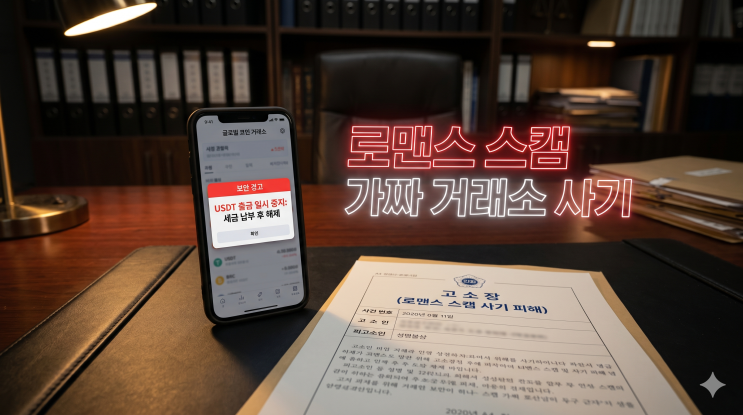  코인 로맨스스캠 사기? 가짜 거래소 테더 먹튀 고소 및 추적법