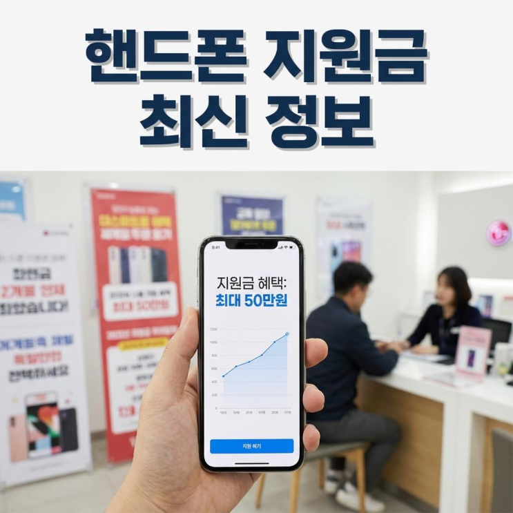  청주 휴대폰 성지 핸드폰 지원금 받는 방법
