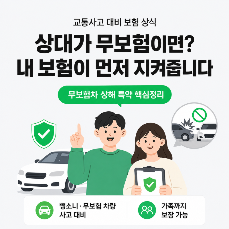 무보험차 상해 특약, 실수 없이 선택하는 방법