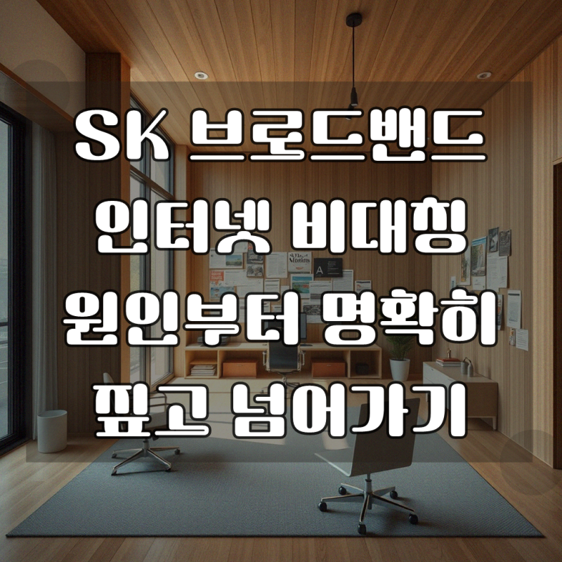 SK 브로드밴드 인터넷 속도 비대칭 관련 질문입니다 중요한 사항