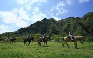  하와이 쿠알로아 쥐라기 밸리 승마 투어 - 영화 속 그대로