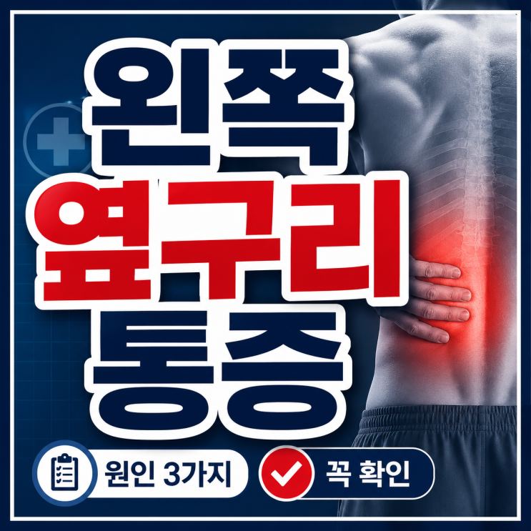  왼쪽 옆구리 통증 원인 이유 3가지! 꼭 봐야 하는 신호