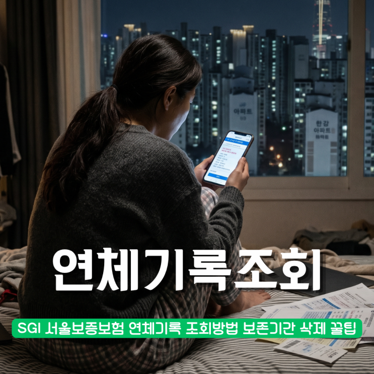  SGI 서울보증보험 연체기록 조회방법부터 5년 보존기간 삭제 꿀팁 (2026 최신)