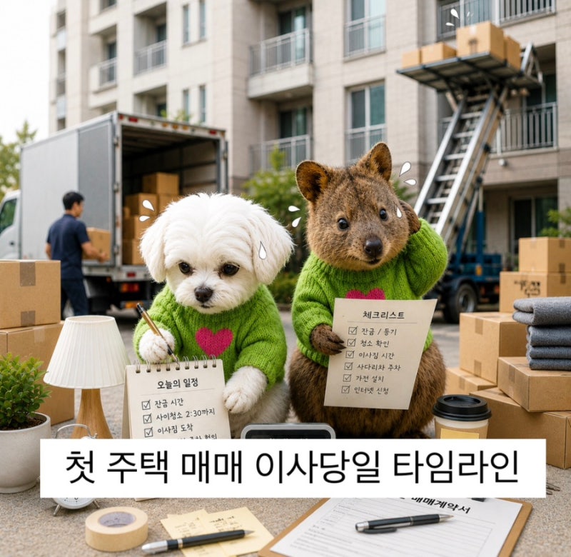잔금과 입주청소 이사 당일 타임라인 체크리스트