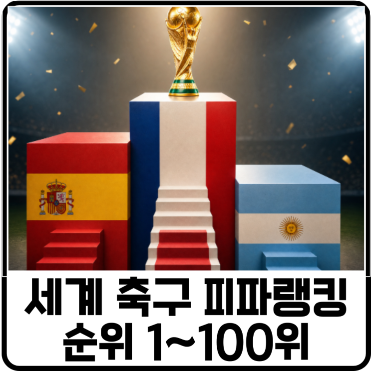 월드컵 앞두고 세계 축구 <b>피파랭킹</b> 순위는 어떻게 될까?