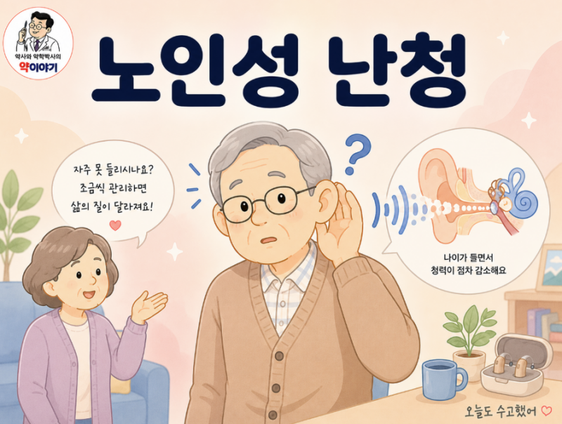 노인성 난청, "보청기는 약보다 강한 치료입니다" — 약사가 풀어쓰는 노인성 난청 A부터 Z까....