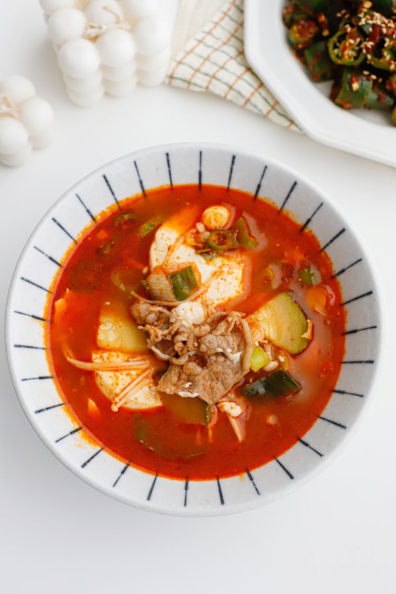 소고기 순두부찌개 황금레시피, 차돌박이 순두부찌개 끓이는법 양념까지!