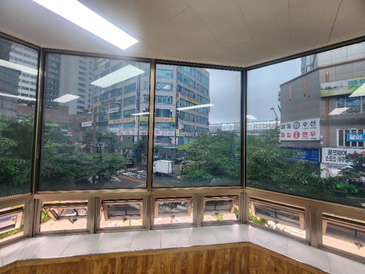  부천 사무실 유리 창문 썬팅 자외선 햇빛 차단 필름