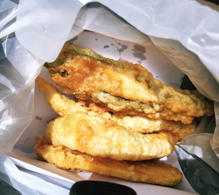  울산 반구동 맛집 신세계분식, 두툼하고 쫄깃한 오징어튀김 숨은 핫플 포장 솔직후기(또간집)