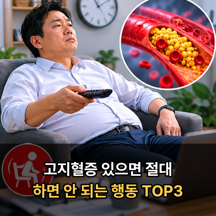  고지혈증 있으면 절대 하면 안 되는 행동 TOP3