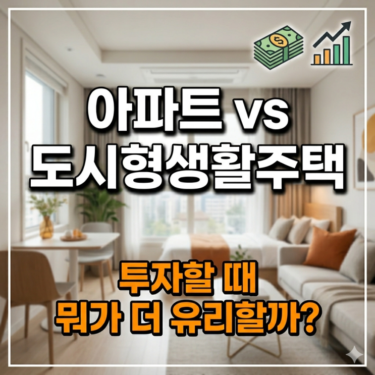  아파트 vs 도시형생활주택: 투자할 때 뭐가 더 유리할까?