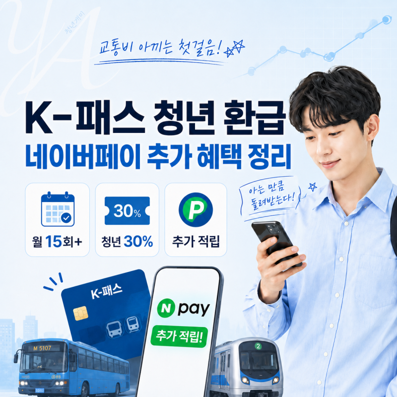 K-패스 청년 혜택 네이버페이로 더 챙기는 방법
