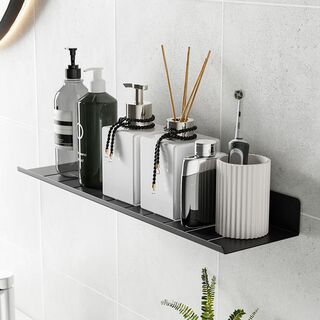  무타공 못없이 붙이는 세면대 욕실 선반 - 깔끔한 4 size 3 colors
